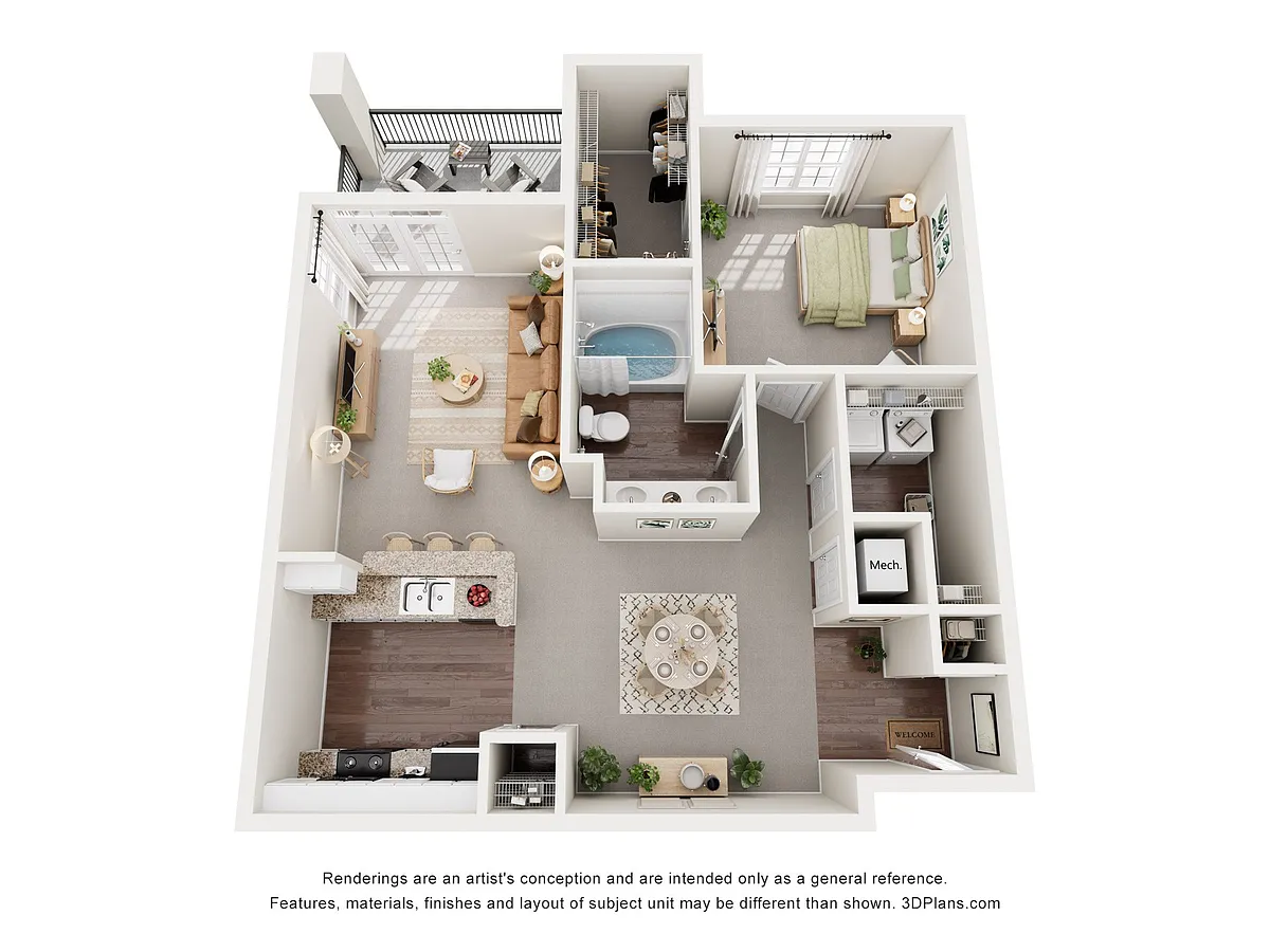 Floor plan Comal