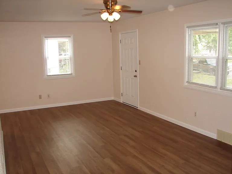 New front door and flooring.