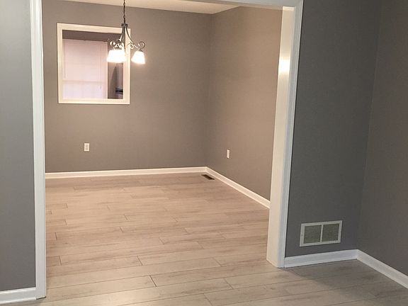 view from living room to dining room