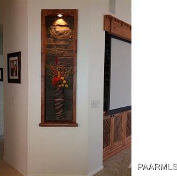 Stone and Wood Accent in Hall