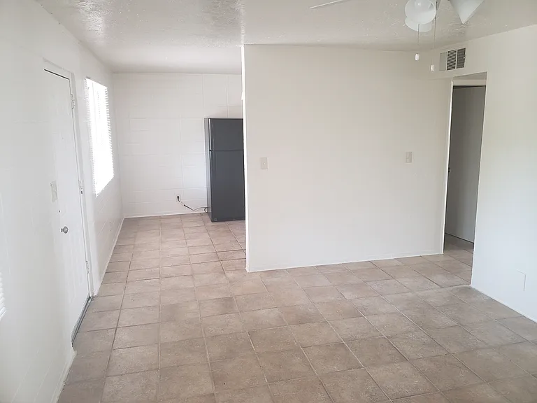 spacious living room with fresh paint