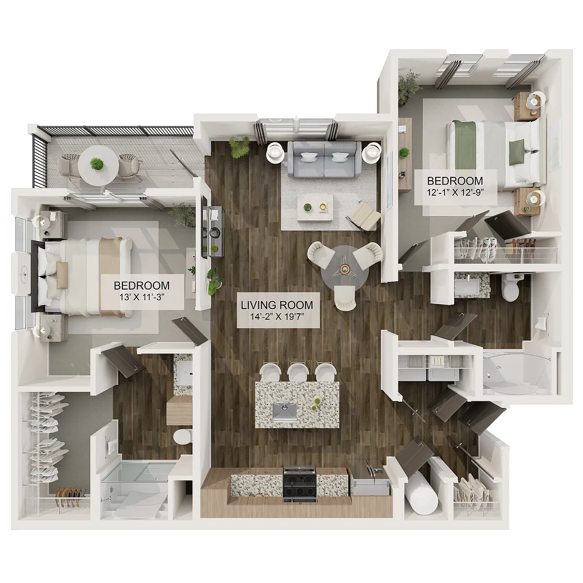 Floor plan The Petal (B2)