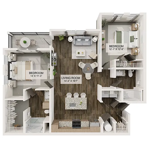 Floor plan The Petal (B2)