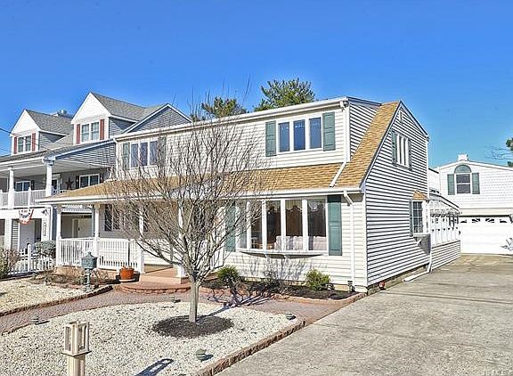 large driveway and garage