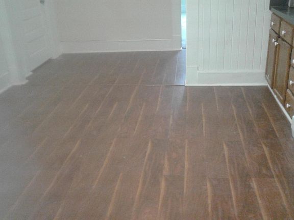 Kitchen with hardwood flooring