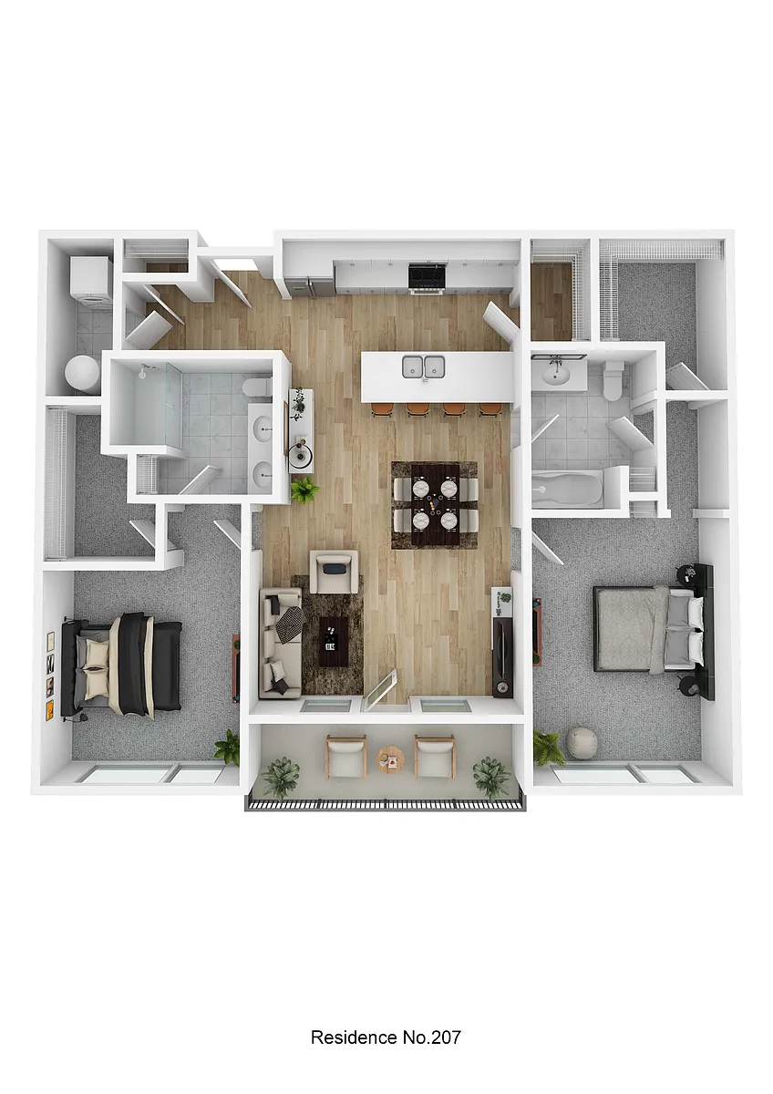 Floor plan 207