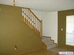 Stairway with vaulted ceilings