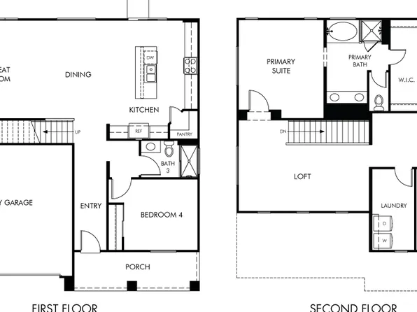 Residence 1 Plan, Crest at Stone Creek