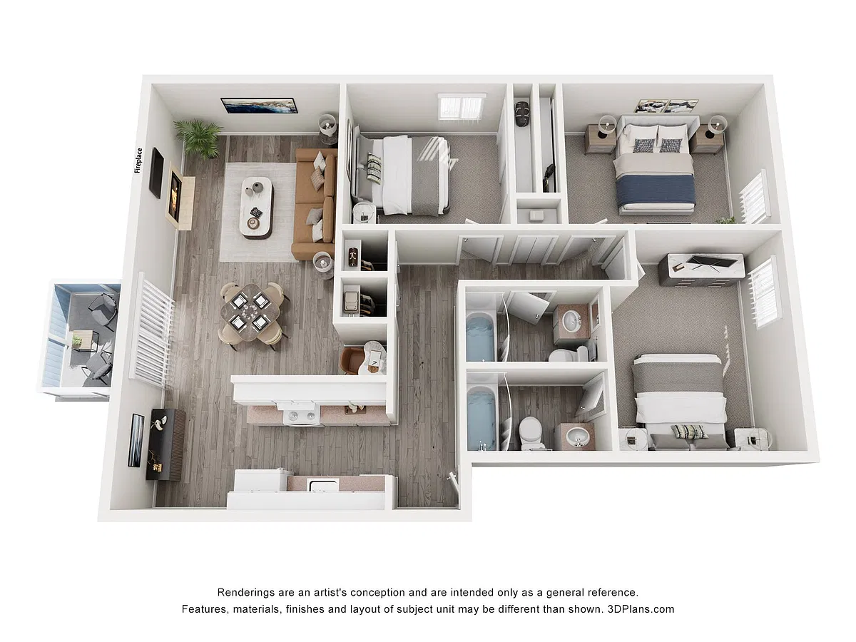 Floor plan 3 Bedroom