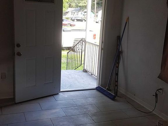 Living room front door entrance