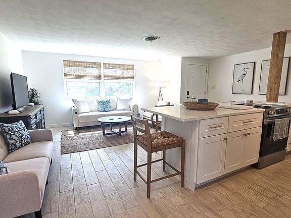 Open kitchen to living room