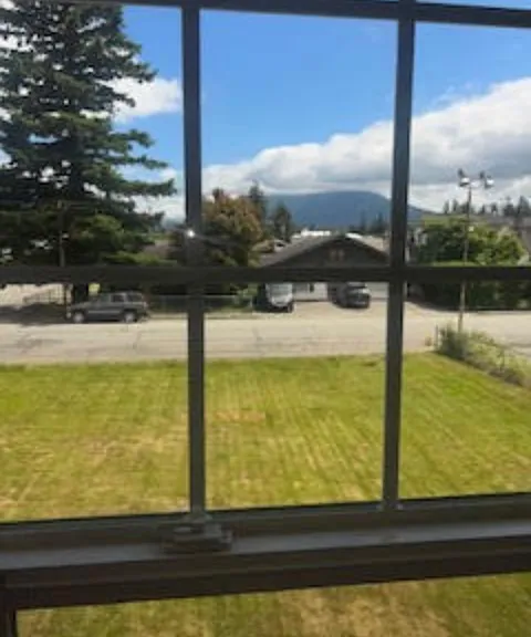 View from spacious living room.