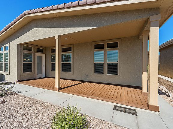 Covered patio offers great views
