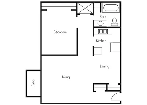 Floor plan 1 Bedroom