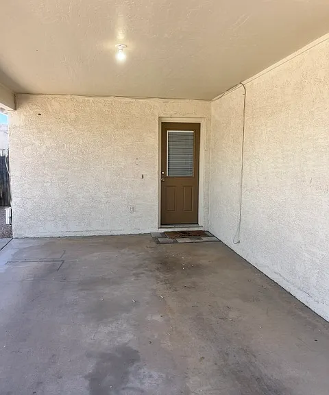 back patio to laundry room