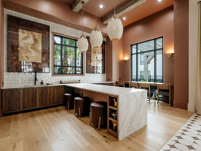 Fully stocked maker's space at Asher Apartments