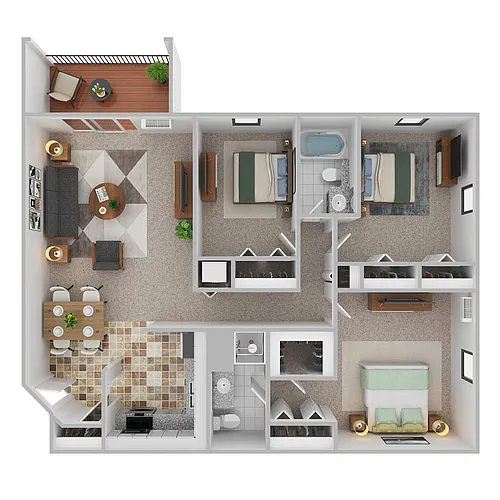 Floor plan 3A