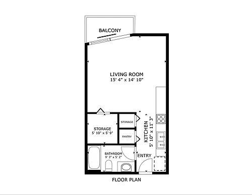 Floor plan Studio