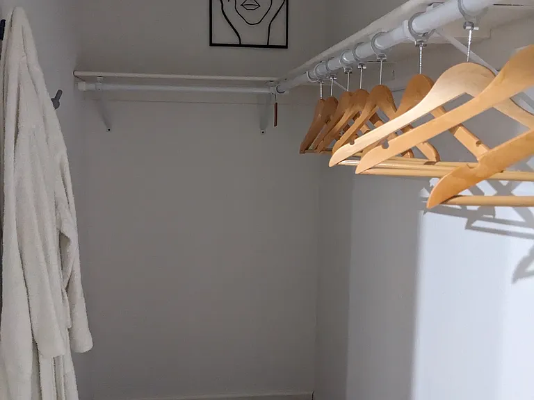 There are two closets in the Master Bedroom.