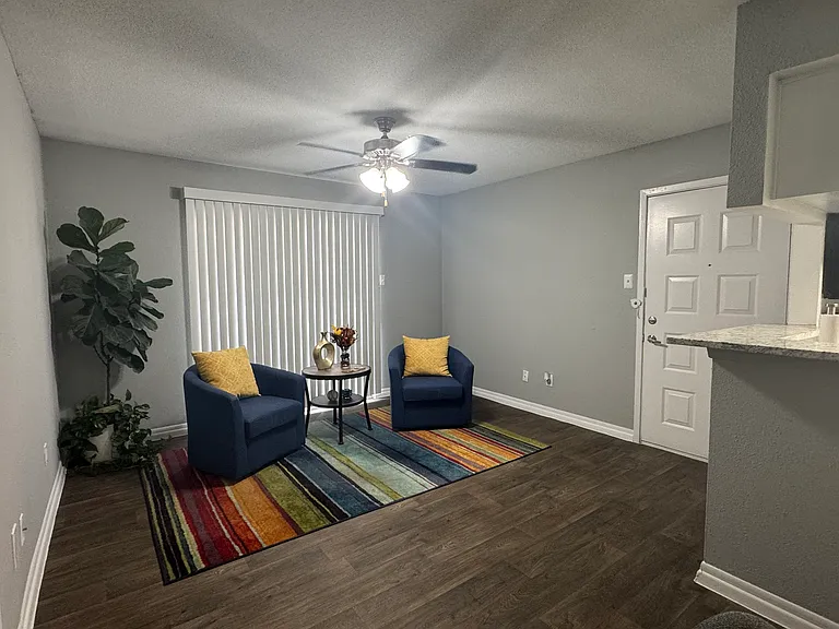 Spacious living room with plenty of room to relax and entertain.