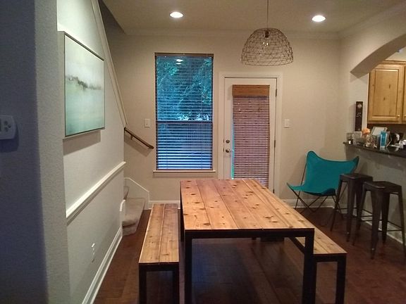 dining room and exit to backyard