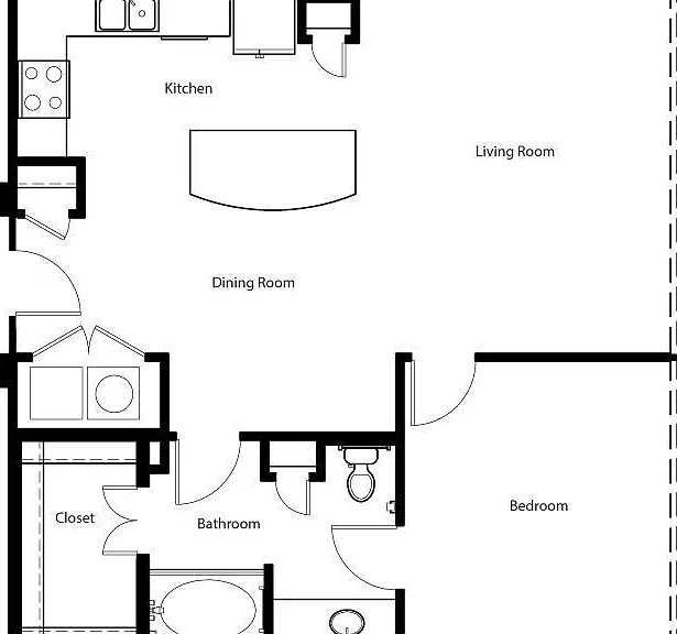 Gallery At Turtle Creek - A4E - 1 Beds - 1 Baths - 875 Sq. ft.