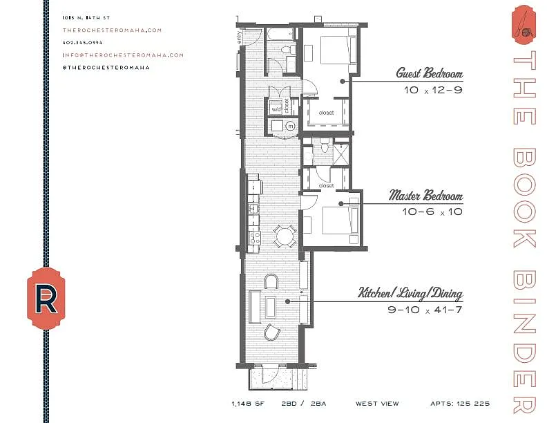 Floor plan The Book Binder