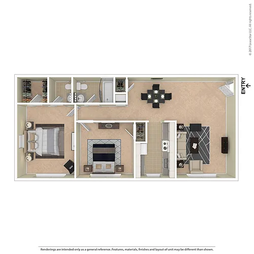 Floor plan Westgate Two Bedroom Rittenhouse