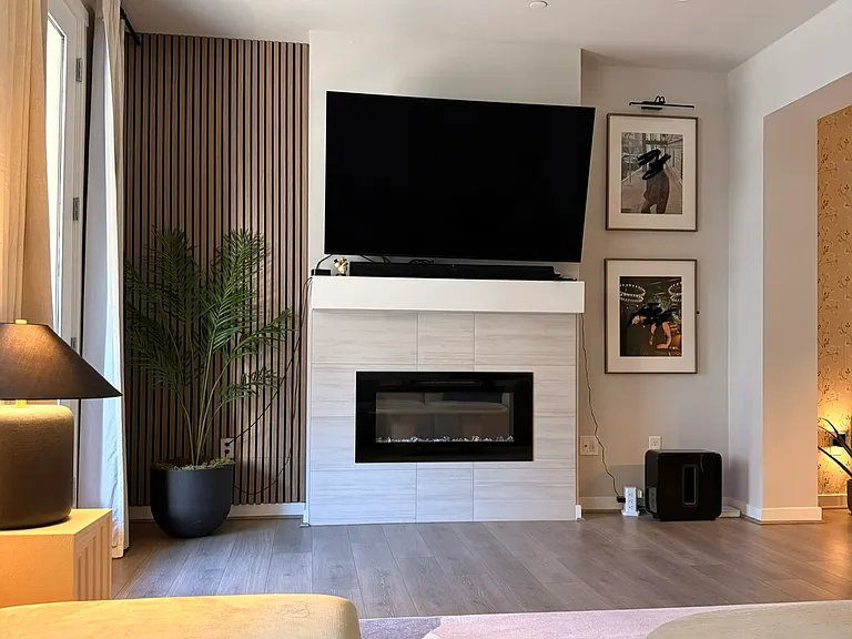 Living Area + Heating Electric Fireplace