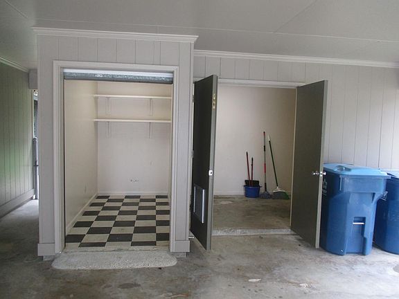 Under carport storage, both can be locked. One was built for