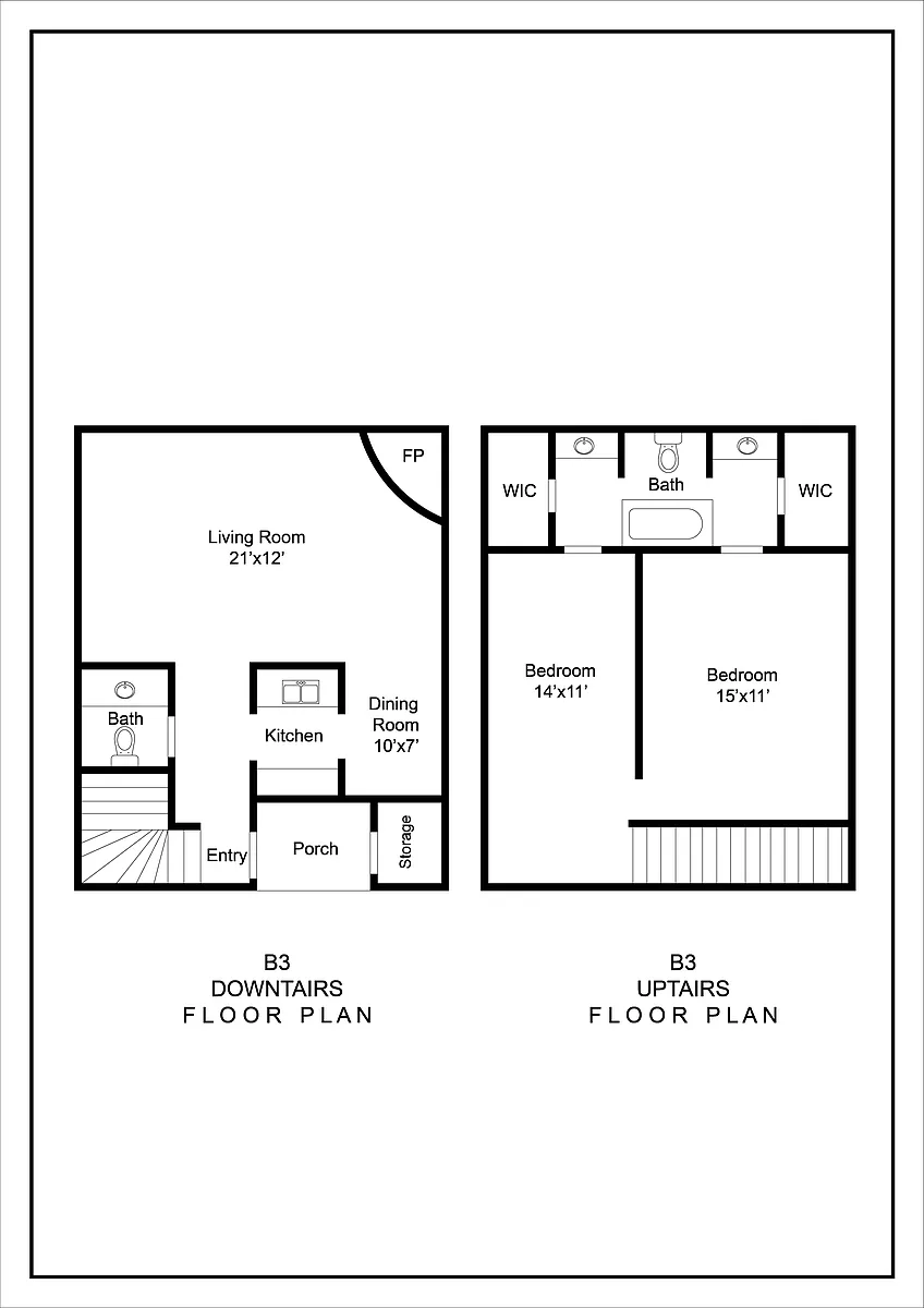 Floor plan B3