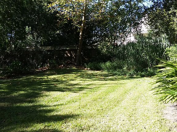 Spacious, verdant lot.