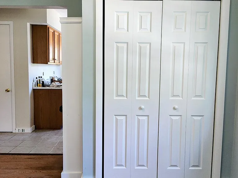 Front entrance with coat closet