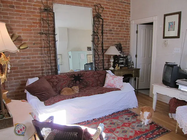 Living room with one option of furniture arrangement( furniture not included)