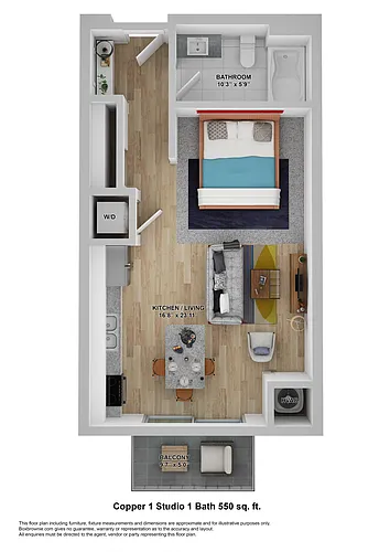 Floor plan Copper 1