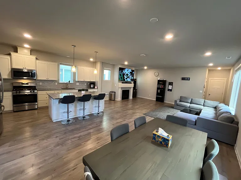 Dining + Kitchen + Living