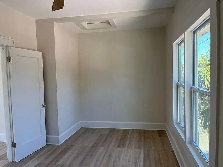 2 bedrooms with windows