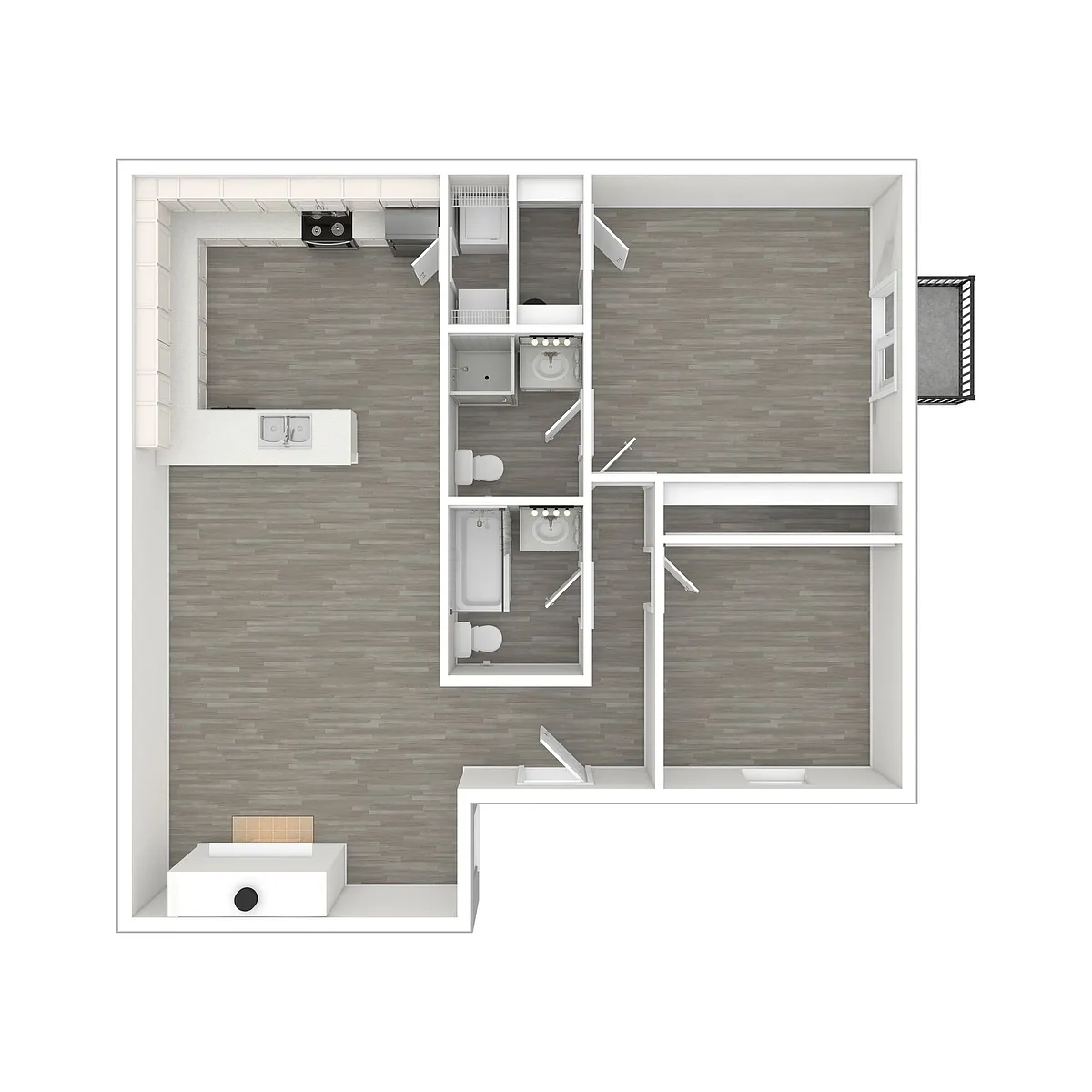 Floor plan The Clover - Cottage