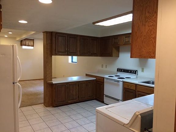 Looking from the kitchen into the living room.