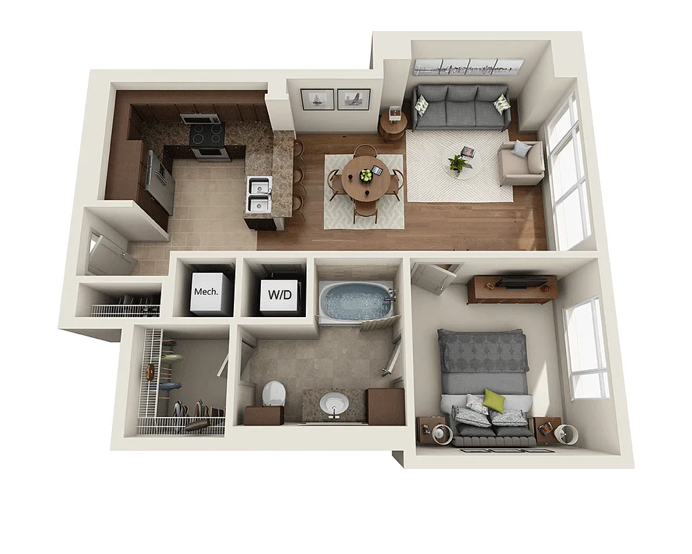 Floor plan Plan A (A1A)