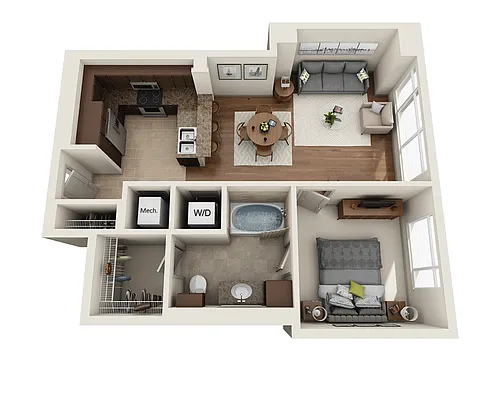 Floor plan Plan A (A1A)