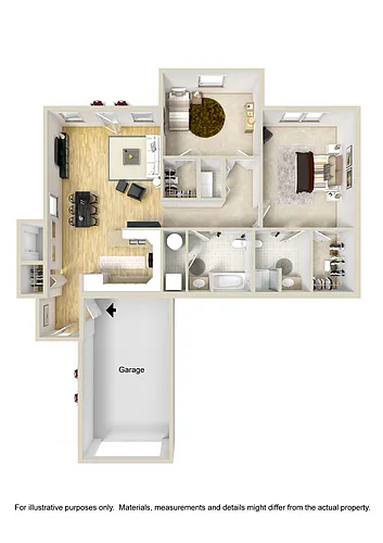 Floor plan Two Bedroom