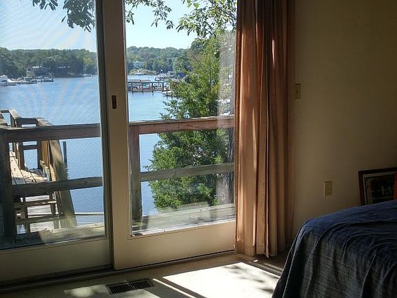 Water view and deck Master Bdr