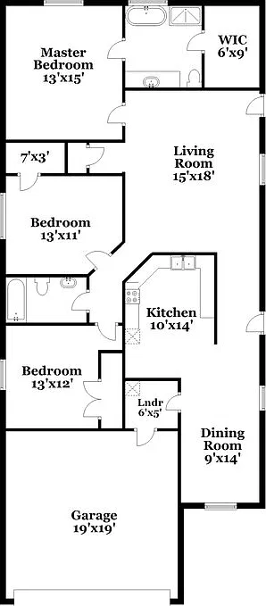 3 bed, 2.0 bath, 1526 sqft, $2,130 — Photo 2