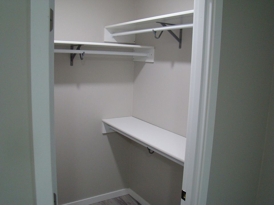 Walk in closet in master bedroom