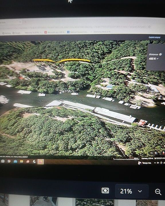 Yellow line is property