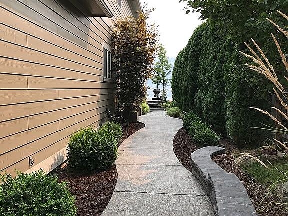 To front door and backyard