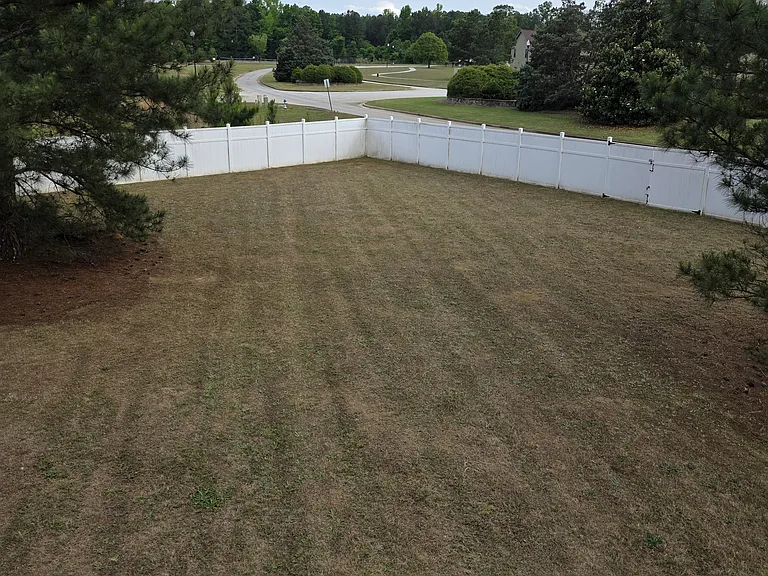 Spacious backyard