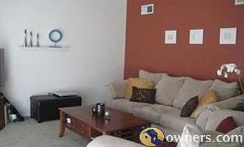 Living Room with vaulted ceiling