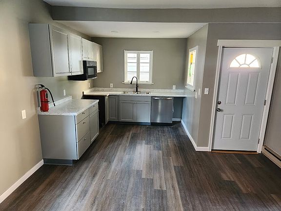 Kitchen with back porch entrance